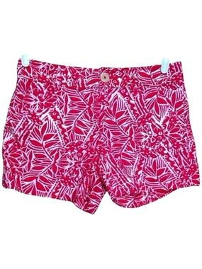 Lilly Pulitzer Callahan Shorts Punch Pink Giraffe Size 2 Coastal Resort